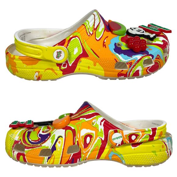 Crocs x Trix Cereal Classic Clog Women 10/Men 8 Limited Edition Rabbit Jibbitz - Picture 4 of 10